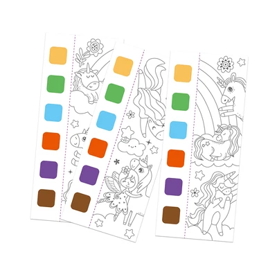 Gambar Mieredu Set Pocket Watercolour Painting Unicorns - Mix