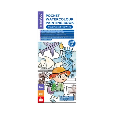 Gambar Mieredu Pocket Watercolour Painting Book Travel - Mix