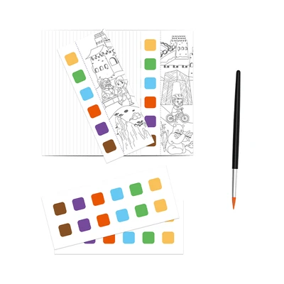 Gambar Mieredu Pocket Watercolour Painting Book Travel - Mix