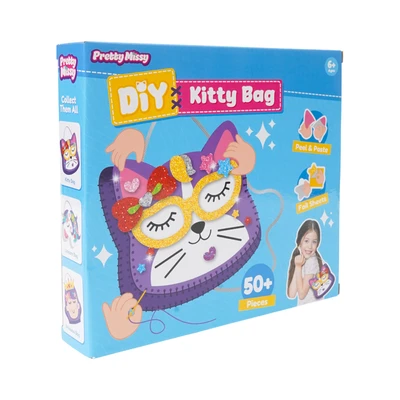 Gambar Pretty Missy Set Diy Kitty Felt Bag - Ungu