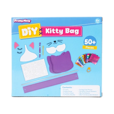 Gambar Pretty Missy Set Diy Kitty Felt Bag - Ungu