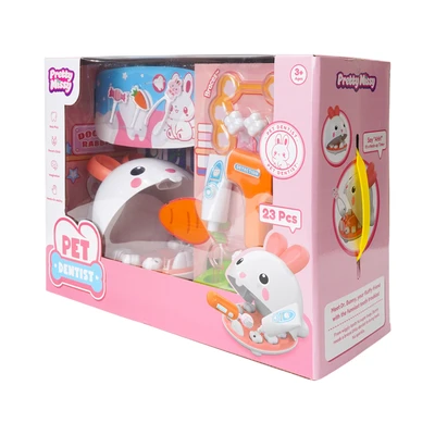 Gambar Pretty Missy Set Rabbit Dentist - Putih/oranye