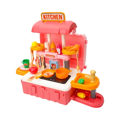 Gambar Pretty Missy Playset 3 In 1 Mobile Kitchen Luggage - Pink