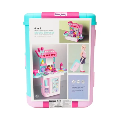 Gambar Pretty Missy Playset 4 In 1 Mobile Dresser Luggage - Pink