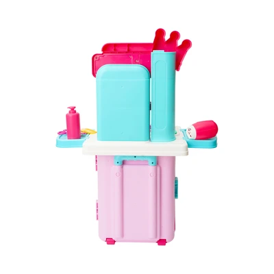 Gambar Pretty Missy Playset 4 In 1 Mobile Dresser Luggage - Pink
