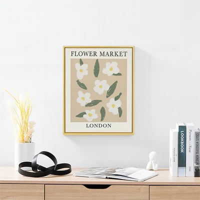 Gambar Informa Hiasan Dinding Kanvas Print Flower 40x50 cm V4 - Mix