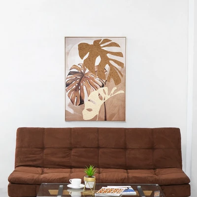 Gambar Informa Lukisan Kanvas Handmade Oil Paint 102.6x142.6 cm - Cokelat
