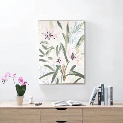 Gambar Informa Lukisan Kanvas Handmade & Print Flower 102.6x142.6 cm - Mix