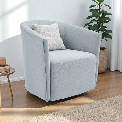 Gambar Informa Lucy Sofa Putar Fabric 1 Seater - Abu-Abu/Biru
