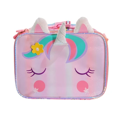 Gambar Kiddy Star Tas Kotak Makanan Anak Fabric Unicorn Small - Pink