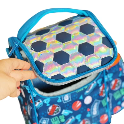 Gambar Kiddy Star Tas Kotak Makanan Anak Fabric Ball Large - Biru