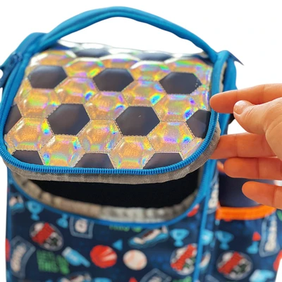 Gambar Kiddy Star Tas Kotak Makanan Anak Fabric Ball Large - Biru