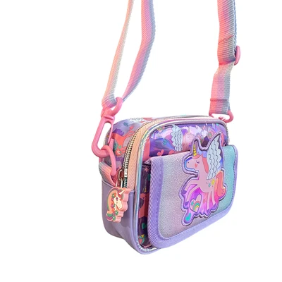 Gambar Kiddy Star Tas Selempang Anak Unicorn - Pink/ungu