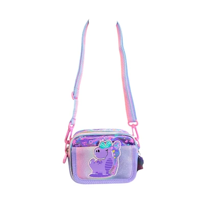 Gambar Kiddy Star Tas Selempang Anak Dino - Ungu