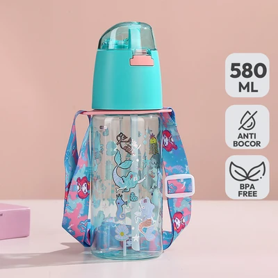 Gambar Kiddy Star Botol Minum Tumbler Anak Mermaid 580 Ml - Mix