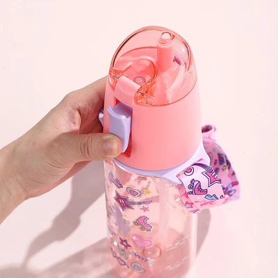 Gambar Kiddy Star Botol Minum Tumbler Anak Unicorn 580 Ml - Pink
