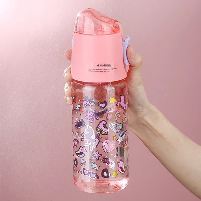 Gambar Kiddy Star Botol Minum Tumbler Anak Unicorn 580 Ml - Pink