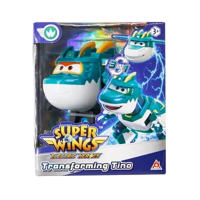 Gambar Alpha Group Robot Superwings Transforming Tino - Hijau