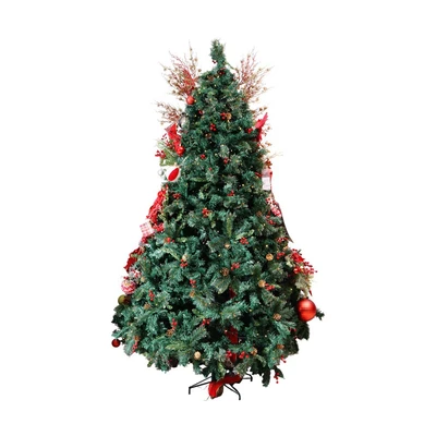Gambar Noelle 240 cm Pohon Natal Christmas Prelit Berry Cone - Hijau