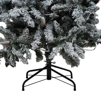 Gambar Noelle 180 cm Pohon Natal Christmas Prelit Snow Flocked Down Sweeped - Hijau/Putih