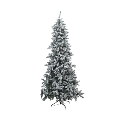 Gambar Noelle 240 cm Pohon Natal Christmas Prelit Snow Flocked - Hijau/Putih