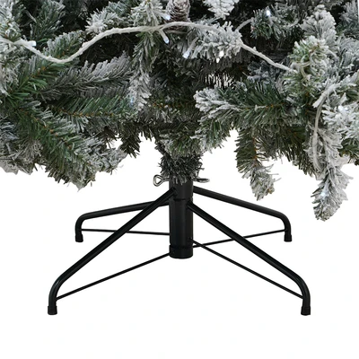 Gambar Noelle 240 cm Pohon Natal Christmas Prelit Snow Flocked - Hijau/Putih