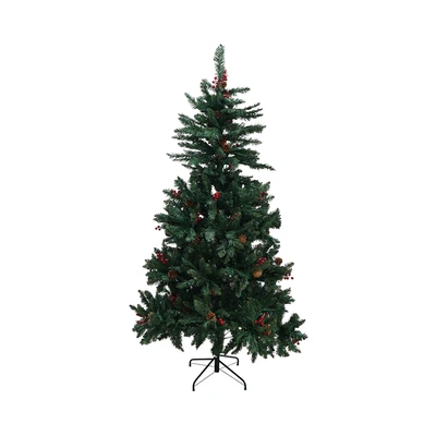 Gambar Noelle 180 cm Pohon Natal Christmas Natural Cone Berry - Hijau