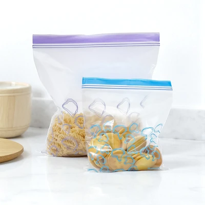 Gambar Picas Plastik Ziplock Makanan Double Zipper Medium & Large Set 40 pcs