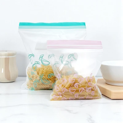 Gambar Picas Plastik Ziplock Makanan Double Zipper Small & Medium Set 50 pcs