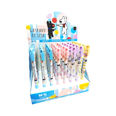 Gambar M&g Pulpen Hitam Erasable 0.5 Mm Gaspard Et Lisa Qbp827r7 Random
