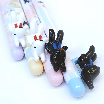 Gambar M&g Pulpen Hitam Erasable 0.5 Mm Gaspard Et Lisa Qgpj6871 Random