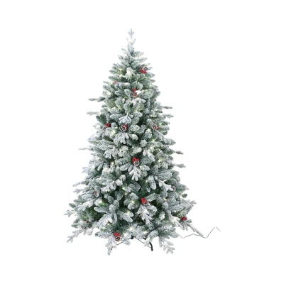 Gambar Noelle 210 cm Pohon Natal Christmas Prelit Snowy Berry - Mix