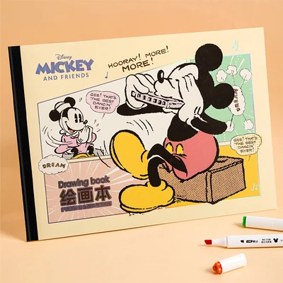Gambar Ataru Buku Gambar Mickey Mouse Classic A4 - Krem