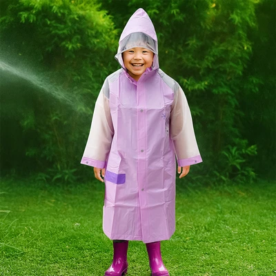 Gambar Ataru Jas Hujan Anak Frozen Ukuran XXL - Ungu