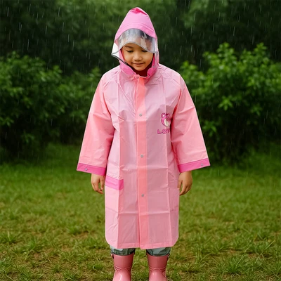 Gambar Ataru Jas Hujan Anak Lotso EVA Ukuran XXL - Pink