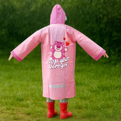 Gambar Ataru Ukuran XXXL Jas Hujan Anak Lotso EVA - Pink