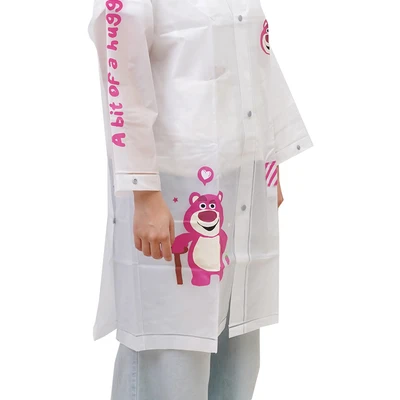 Gambar Ataru Ukuran XXL Jas Hujan Anak Lotso - Putih/Pink