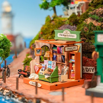 Gambar Rolife Puzzle 3d The Muse Bookshop Set 68 Pcs - Mix