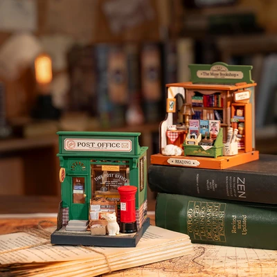 Gambar Rolife Puzzle 3d The Muse Bookshop Set 68 Pcs - Mix