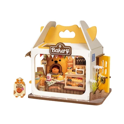 Gambar Rolife Puzzle 3d Teddys Breadbox Set 67 Pcs - Putih/kuning