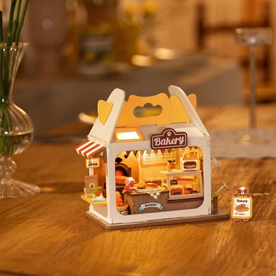 Gambar Rolife Puzzle 3d Teddys Breadbox Set 67 Pcs - Putih/kuning