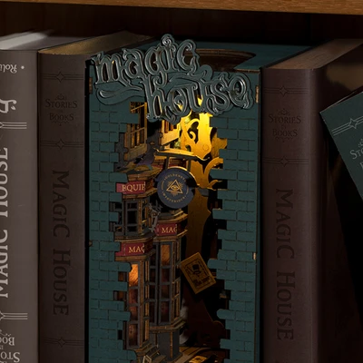 Gambar Rolife Puzzle 3d Magic House Set 216 Pcs - Abu-abu