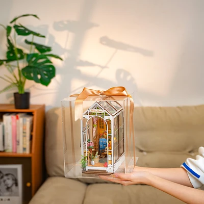 Gambar Rolife Puzzle 3d Holiday Garden House Set 176 Pcs - Putih