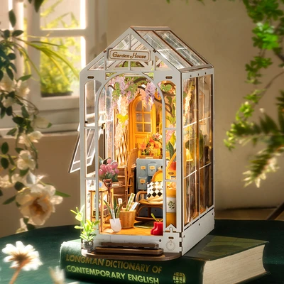 Gambar Rolife Puzzle 3d Holiday Garden House Set 176 Pcs - Putih