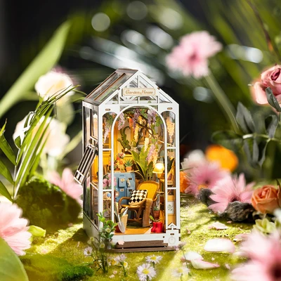 Gambar Rolife Puzzle 3d Holiday Garden House Set 176 Pcs - Putih