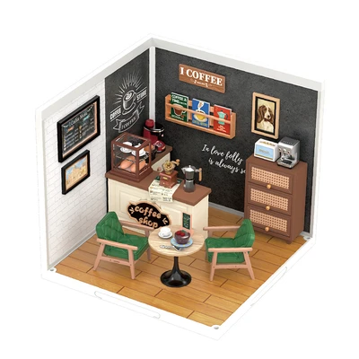 Gambar Rolife Miniatur 3d Daily Inspiration Cafe Set 100 Pcs - Mix