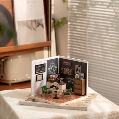 Gambar Rolife Miniatur 3d Daily Inspiration Cafe Set 100 Pcs - Mix