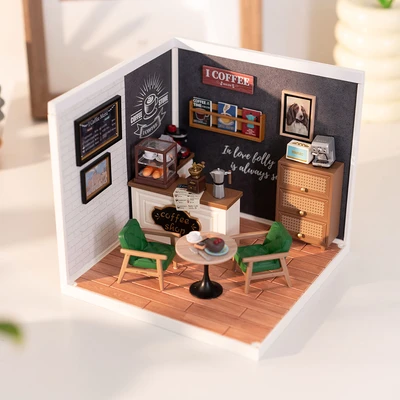 Gambar Rolife Miniatur 3d Daily Inspiration Cafe Set 100 Pcs - Mix