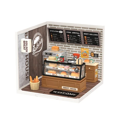 Gambar Rolife Miniatur 3d Golden Wheat Bakery Set 110 Pcs - Mix
