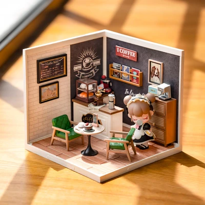 Gambar Rolife Miniatur 3d Golden Wheat Bakery Set 110 Pcs - Mix